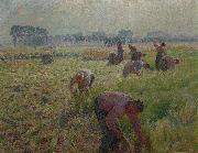 Emile Claus Flax harvesting oil painting on canvas